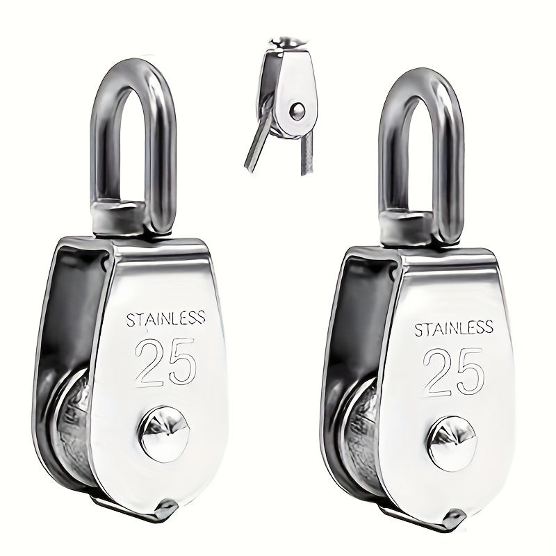 304 Stainless Steel Swivel Pulley Crane Single Wheel M15 M25 M32