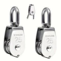 304 Stainless Steel Swivel Pulley Crane Single Wheel M15 M25 M32