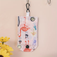 1pc Flamingo Reusable Grocery Bags Portable Folding Shopping