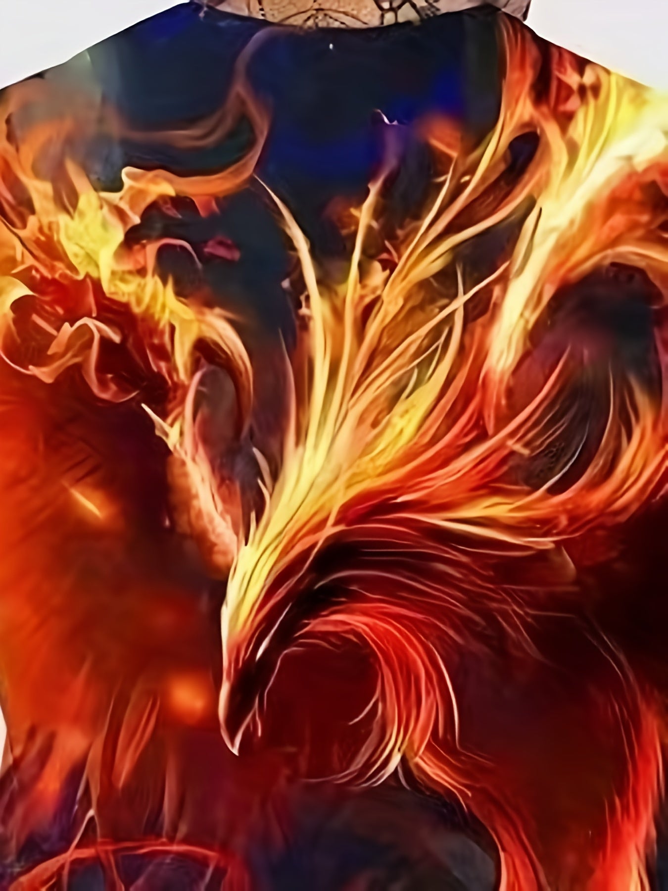 Men's Flame Phoenix 3D Print T Shirt for Summer