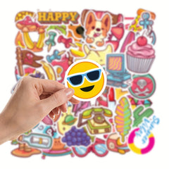 50pcs Waterproof Vinyl Stickers Water Bottles Laptop Skateboard