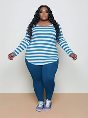 Long Sleeve T shirt & Pants Set Women's Medium Stretch 2pcs Set