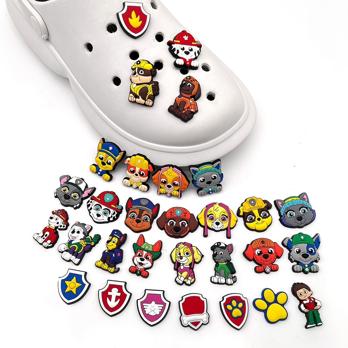 31pcs Dog Shoe Charms Accessories for Bracelets Croc Shoes