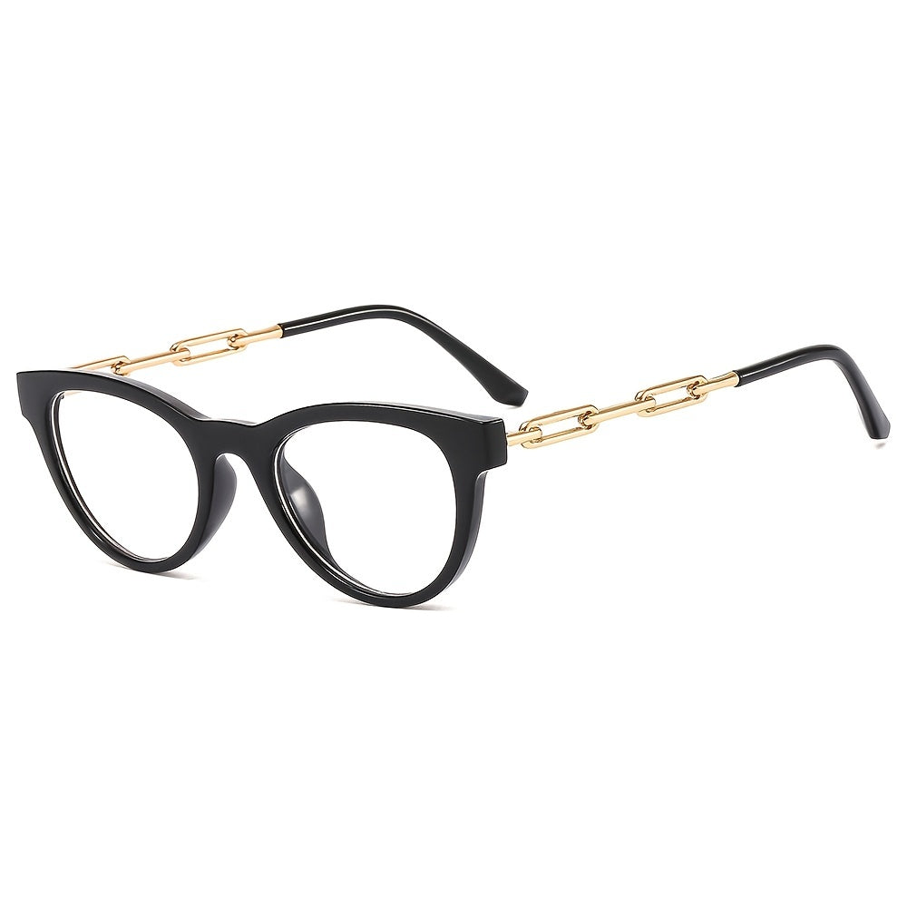 Round Cat Eye Light Blocking Glasses For Women