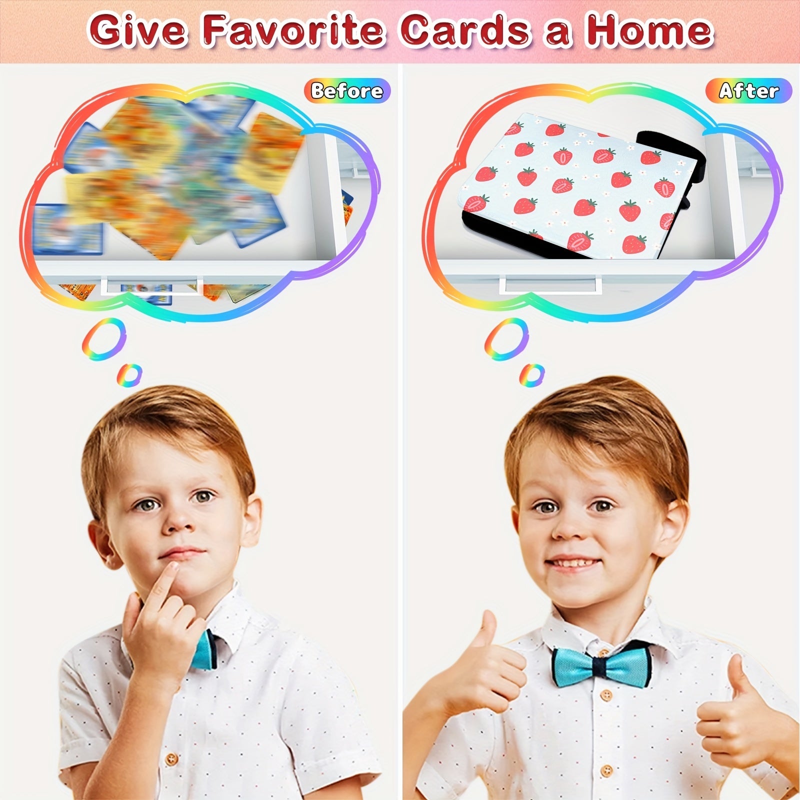 Card Binder 50 Sleeves 3 Rings Great Holiday Gift for Kids & Adults
