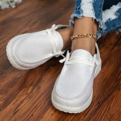 Women's Lace Up Lightweight Sneakers Low Top Shoes