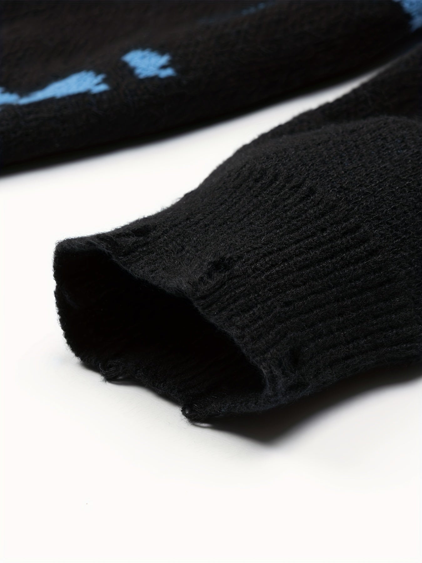 Men's Knitted Sweater Crew Neck Pullover for Fall Winter