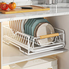 Kitchen Drain Dish Rack Iron Plate Drying Rack Large Capacity Dish Drainer
