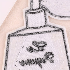 2pcs Sequins Lipstick Embroidered Iron-On Patches for Girls