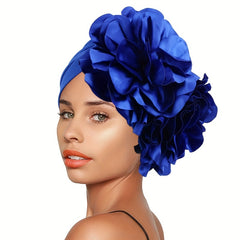 Double Flower Turban Headwrap Hat for Girls
