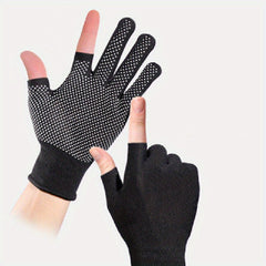 Pair of Anti Slip Lightweight Two Finger Gloves