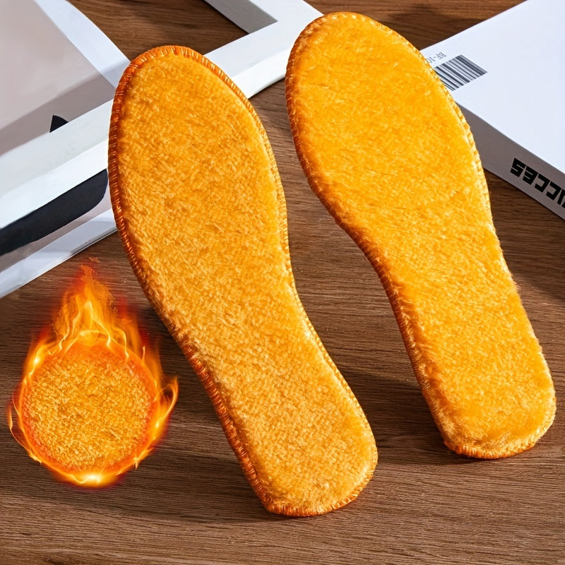 Warm Soft Insoles Thicken Breathable Skin-friendly Insoles For Winter