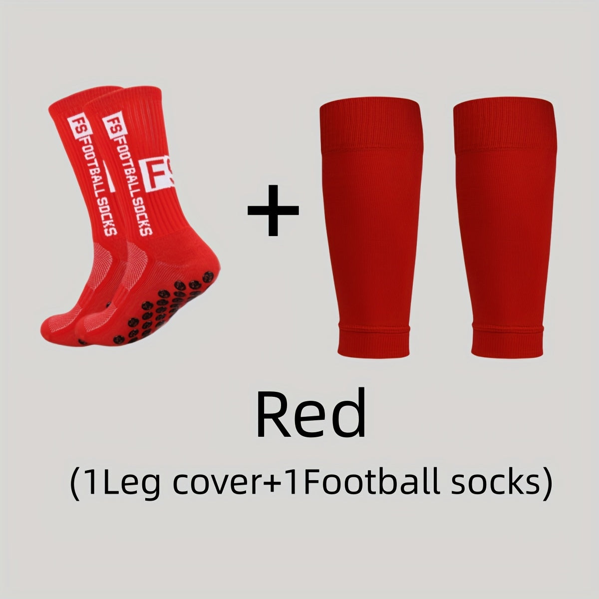 Men's Breathable Fitness Shin Guards Soccer Anti-Slip Socks