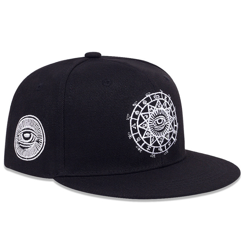 Men Eye Embroidered Hip Hop Baseball Cap