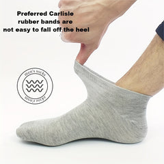 10pairs Men's Soft Breathable Ankle Socks