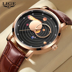 LIGE Boys Quartz Watch Handsome Waterproof Student Gift Watch