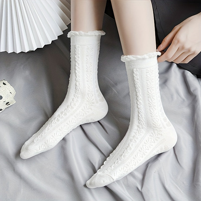 6 Pairs Women's Comfy Breathable Socks