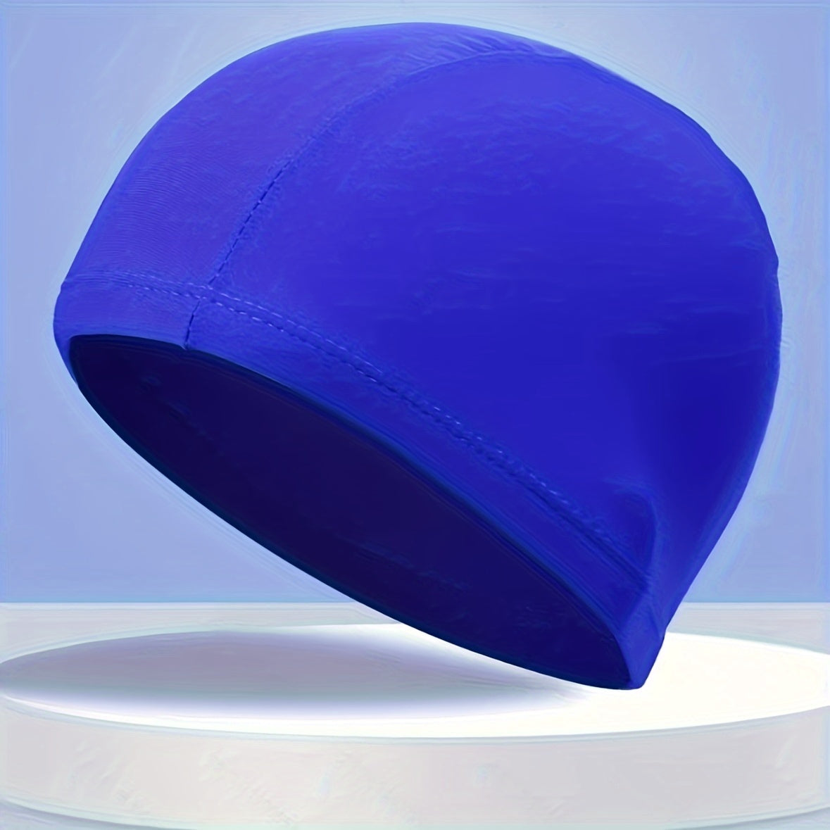 1pc Unisex Swimming Cap Solid Elastic Swim Accessory