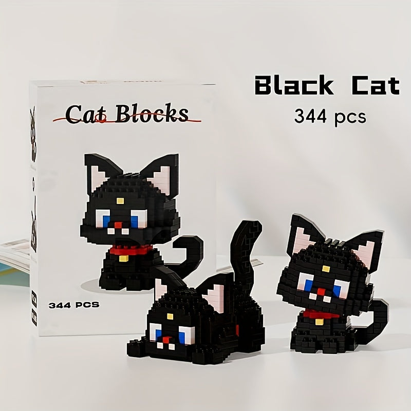 Cat Series Building Blocks DIY Table Decoration Gift