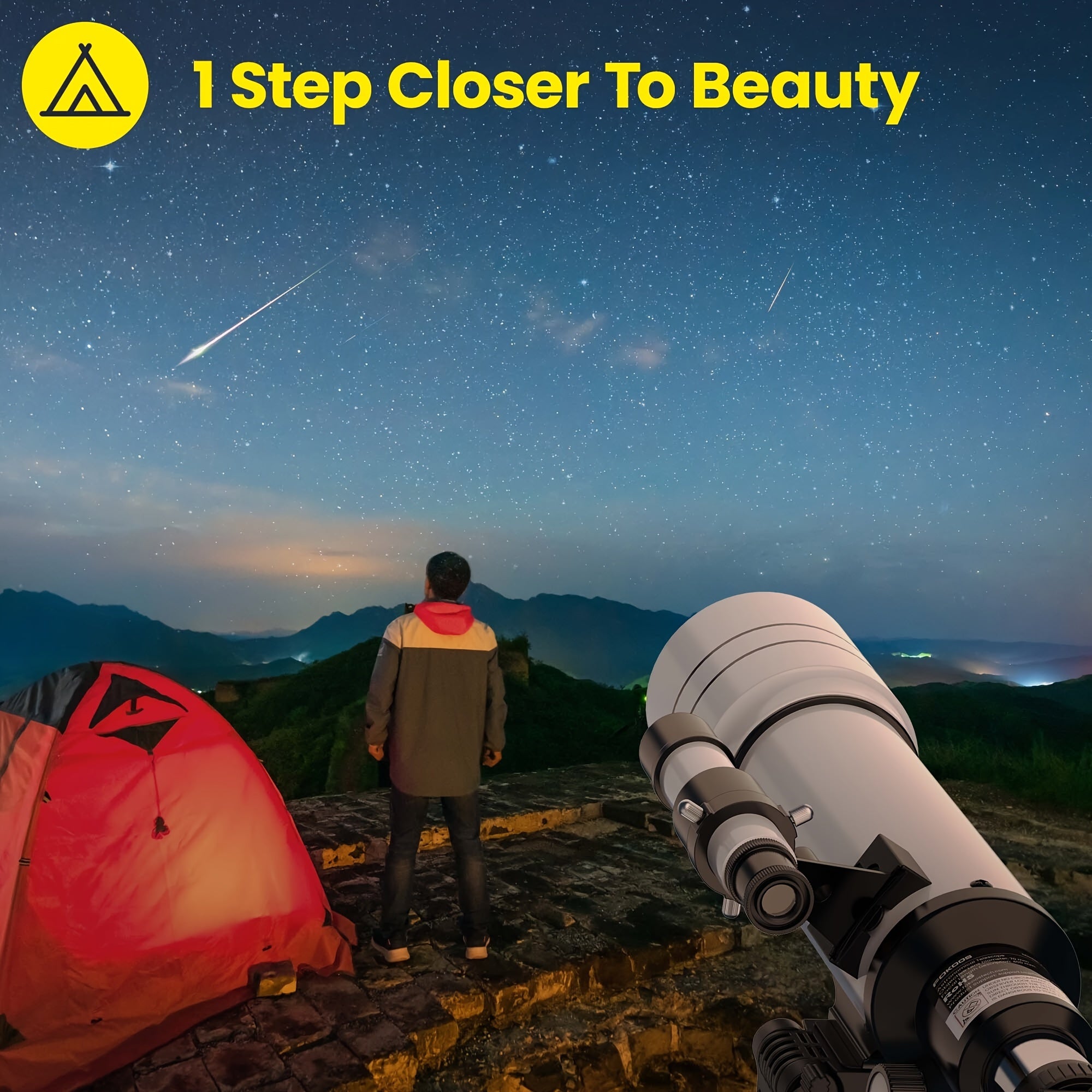 Celestial Explorer Monocular Telescope 20 333x Zoom ABS M