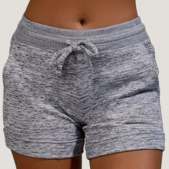 Dual Pockets Drawstring Casual Shorts