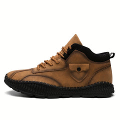 Men's Stitching Boots Comfy Ankle Boots Casual Walking Sneakers Shoes Summer