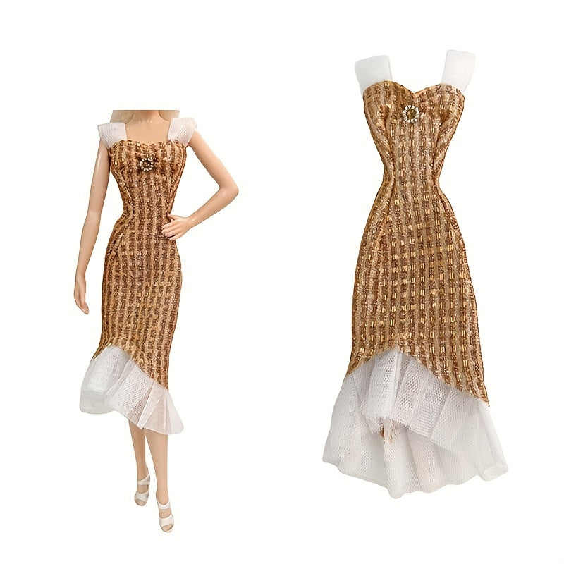 PAIDOPI 11.5 Inch Doll Dress Set - Pastel Colors - Dresses, Socks & Accessories