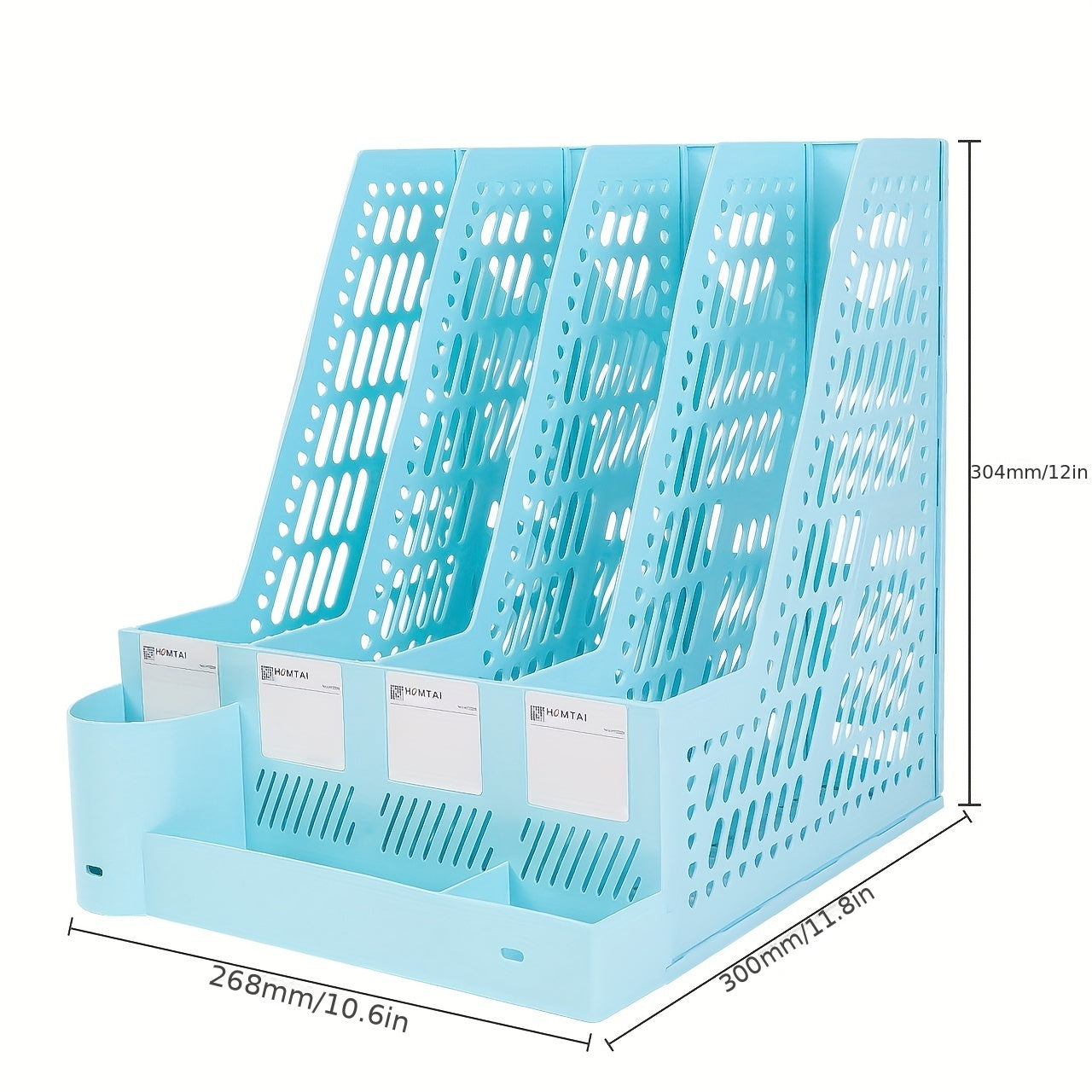 Macaron Desktop Bookshelf A4 File Storage Box Folder Book Stand