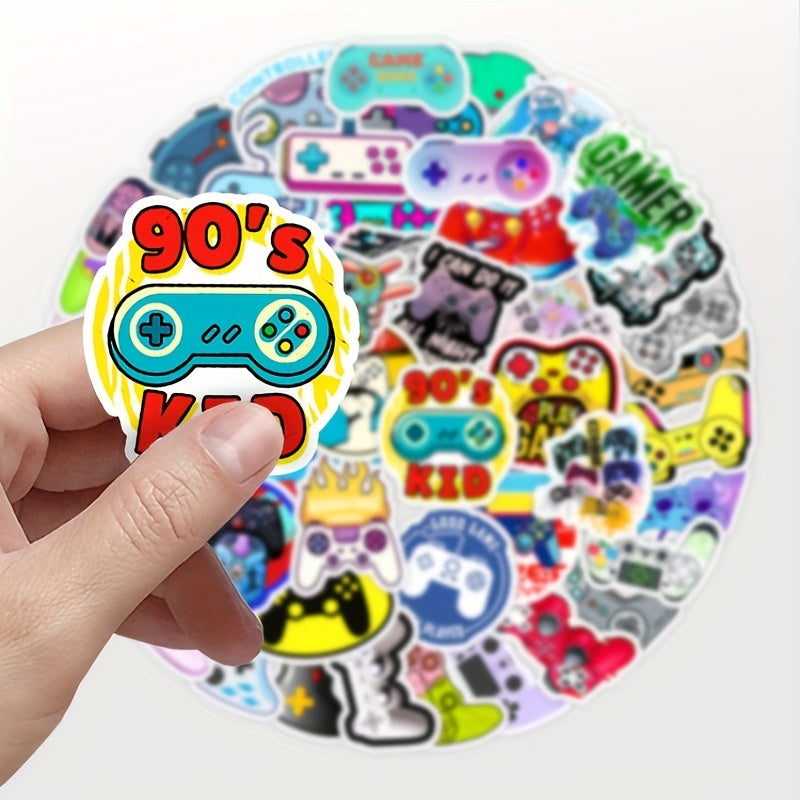 50pcs Game Console Stickers DIY Toys Wall Luggage Decoration Waterproof Stickers