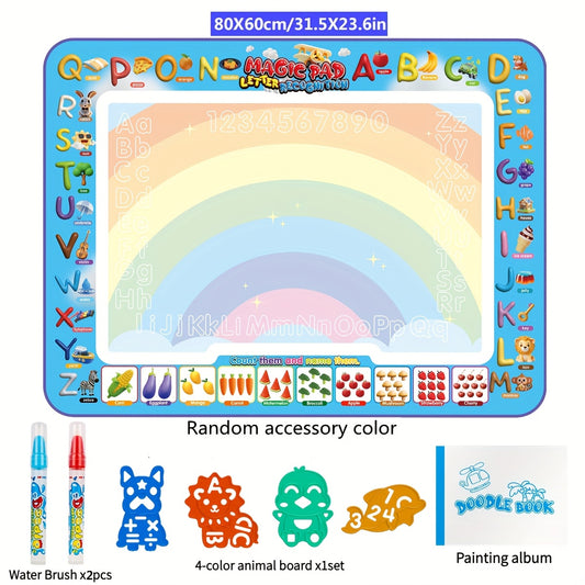 Magic Water Canvas for Kids Reusable Doodle & Letter Educational Art Toy