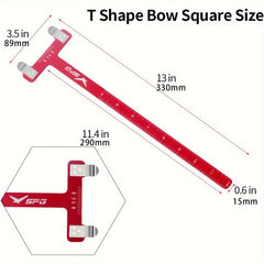 T Shape Ruler Bow Square Ruler String Fixing Clip for Compound Recurve Bow