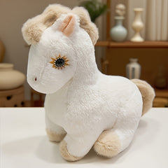 Plush Horse Stuffed Animal Toy Soft Brown & Fur Halloween Themed Gift