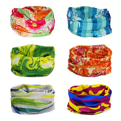 6 Pack Magic Headbands Neck Scarf Outdoor Sports Headwear