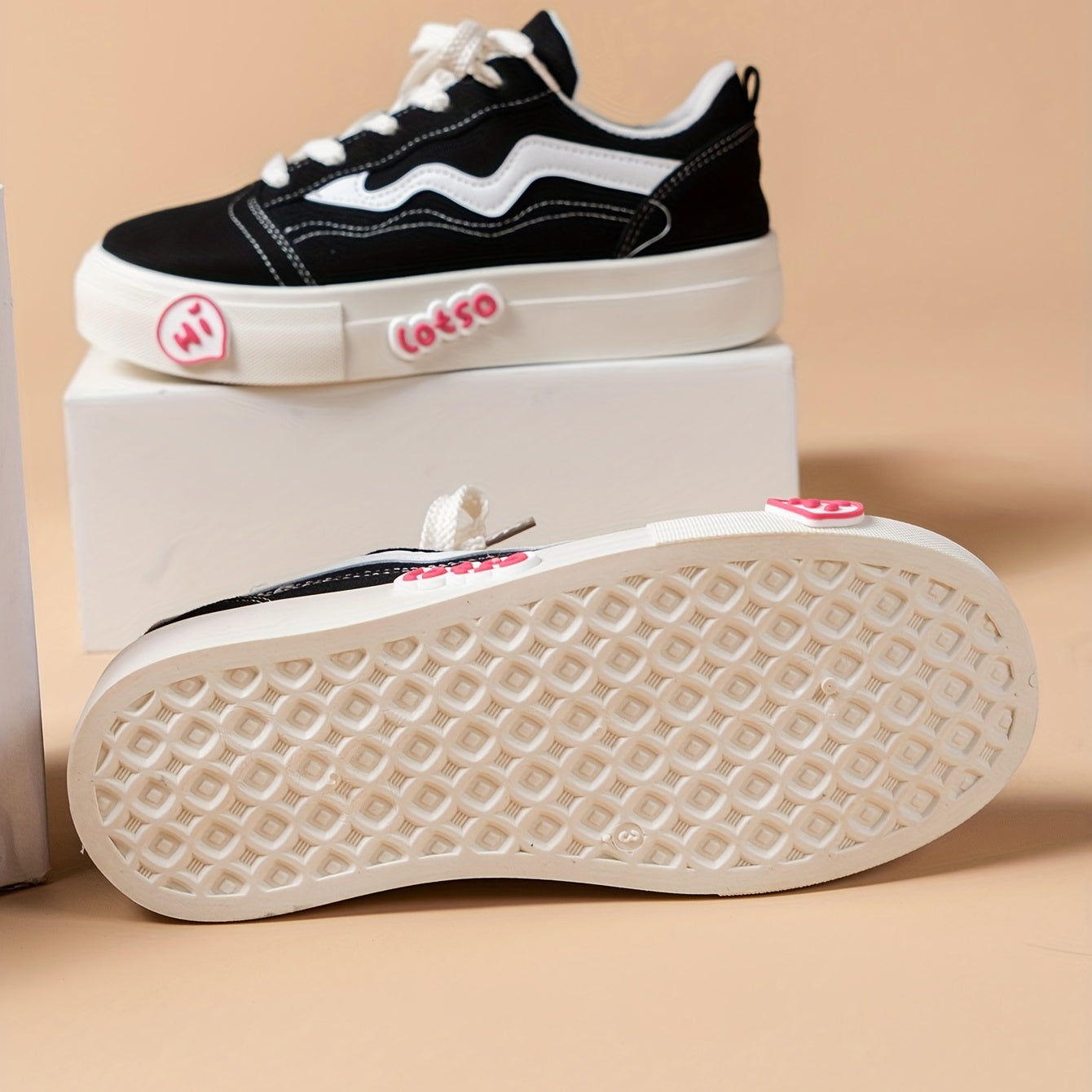 Women's Platform Canvas Sneakers Low Top Shoes