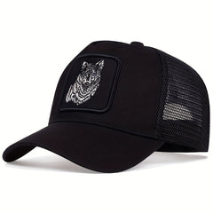 Men's Wolf Pattern Baseball Cap Adjustable Hat Spring Autumn Summer
