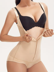 Front Zipper Shaping Bodysuit Tummy Control Butt Lifting Body Shaper