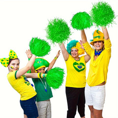 4pcs Plastic Cheering Poms Dancing Supplies Sports Stage Celebration