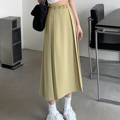 High Waist Pleated Skirt for Spring & Summer