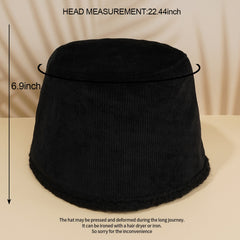 Women's Vintage Bucket Hat Fall Winter Brim Basin Hat
