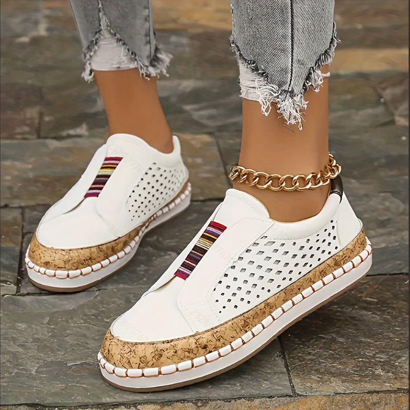 Women's Casual Slip On Loafers Soft Sole Walking Sneakers