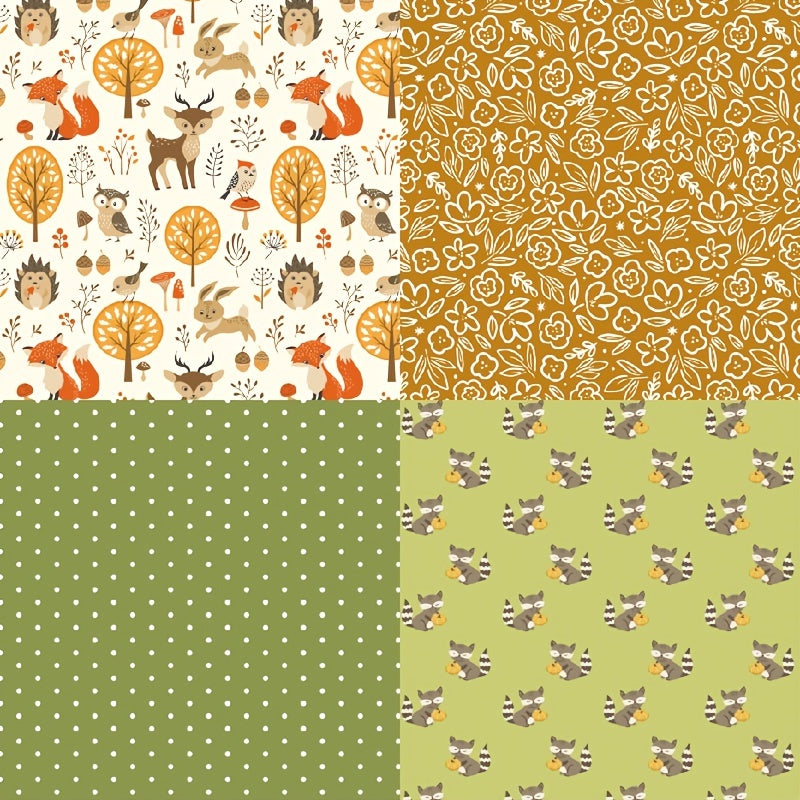 24pcs DIY Photo Album Paper Autumn Thanksgiving Background Paper