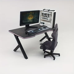 1:12 Dollhouse Mini Computer Gaming Desk