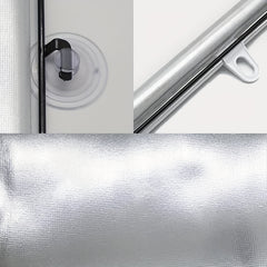 Retractable Car Roller Blind Suction Cup Car Side Window Block Sunlight 50 04 12