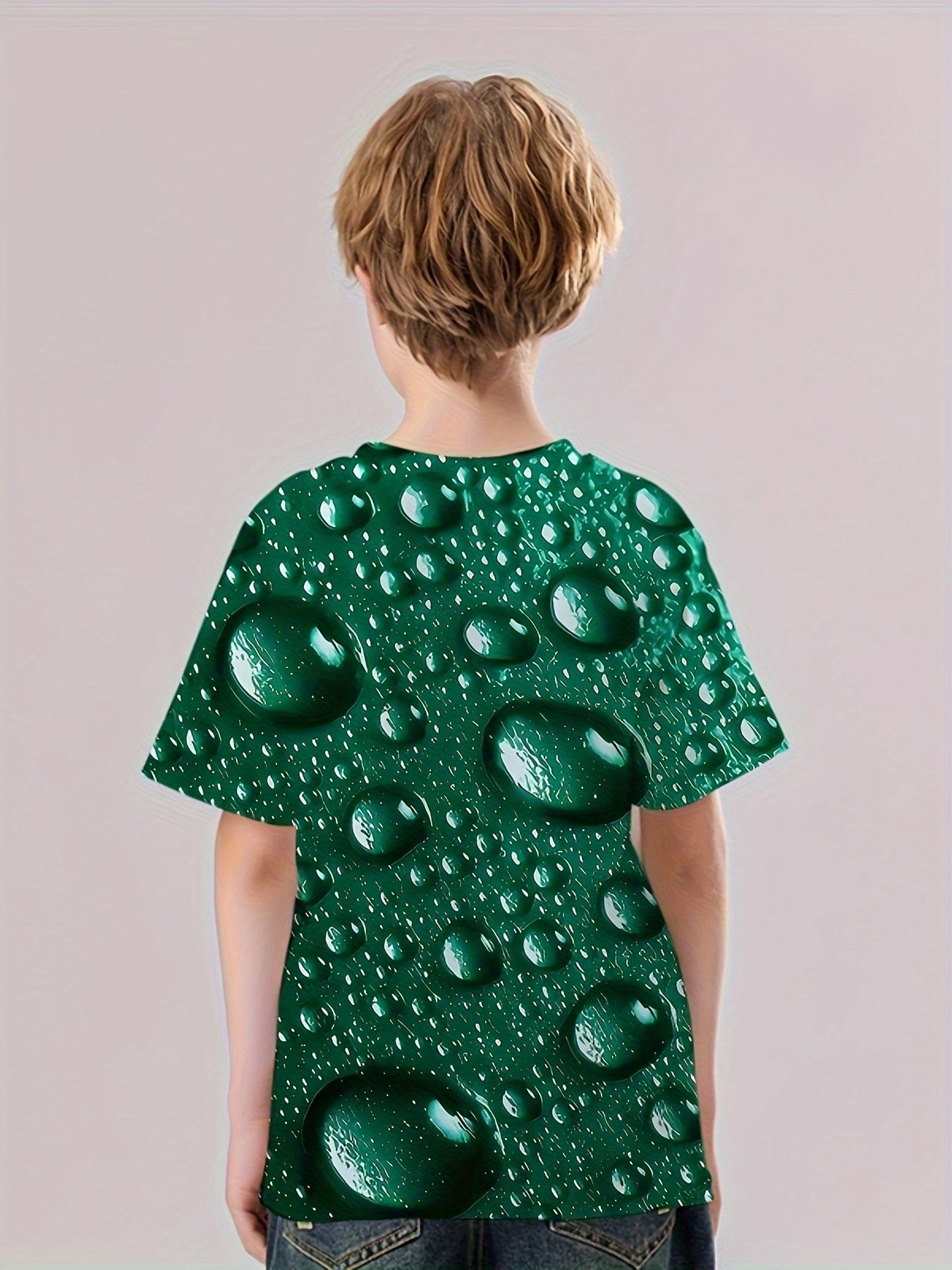 Kids Water Drop Graphic T-shirt Hip Hop Street Wear