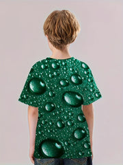 Kids Water Drop Graphic T-shirt Hip Hop Street Wear