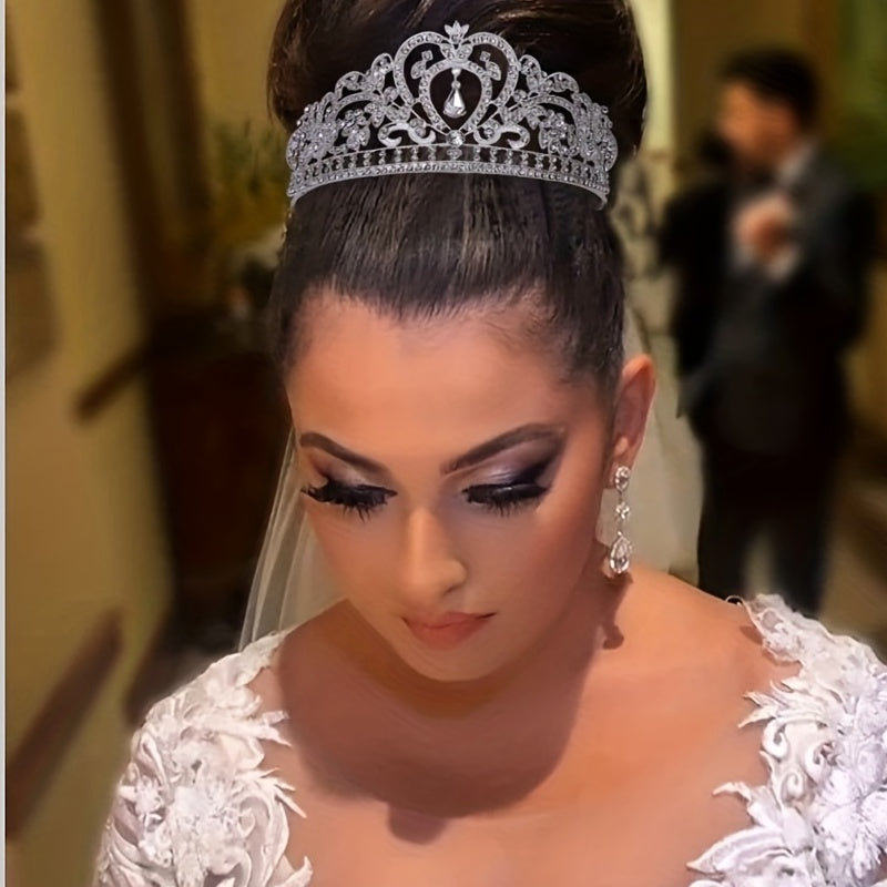 Women Queen Crown Tiara Headband Party Favor Decorations