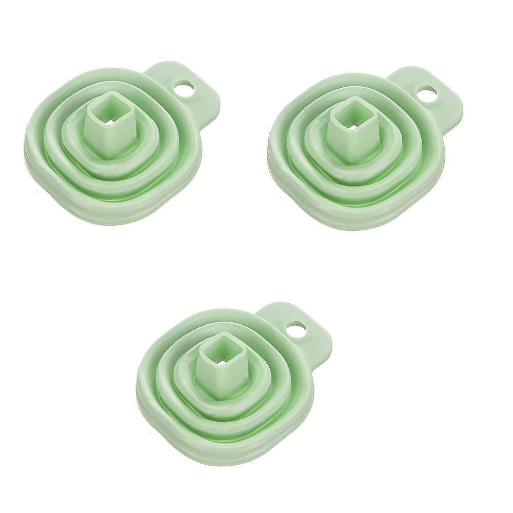 3pcs Foldable Funnel Silicone Collapsible Funnel Kitchen Small Funnel