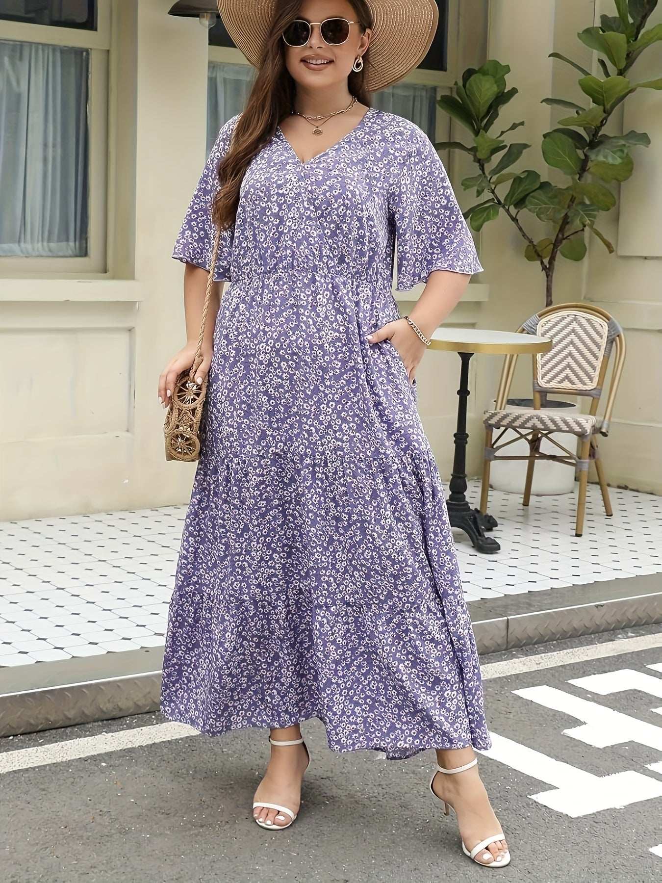 Floral Print Maxi Dress