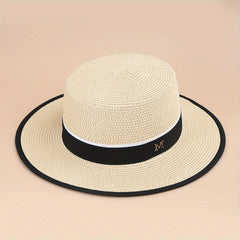Classic Sunshade Straw Hat Outdoor Beach Seaside Hat Men Women