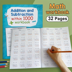 Math Workbook: Addition & Subtraction Within 1000 Practice Worksheets